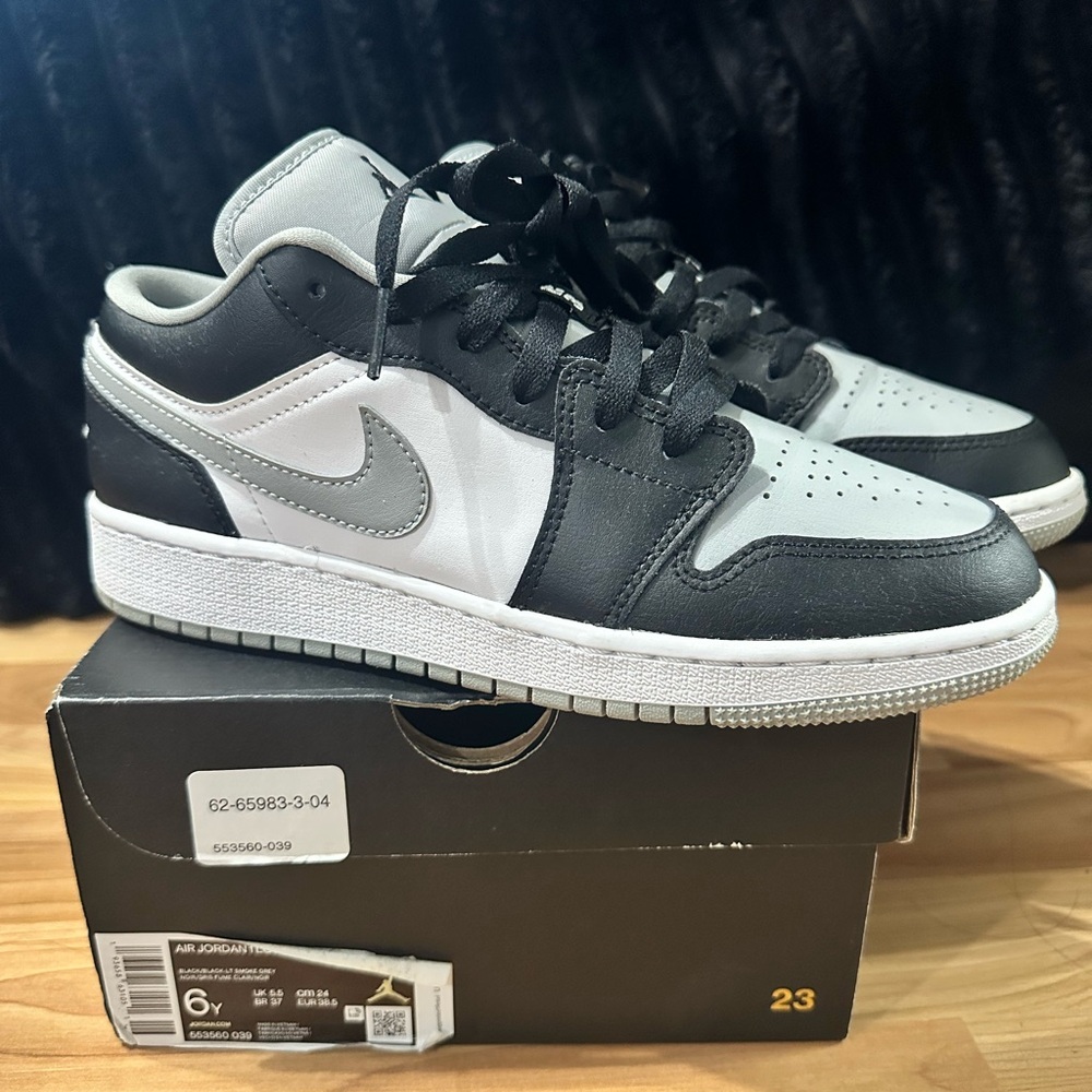 Nike Air Jordan 1 Low Black and White Sneakers